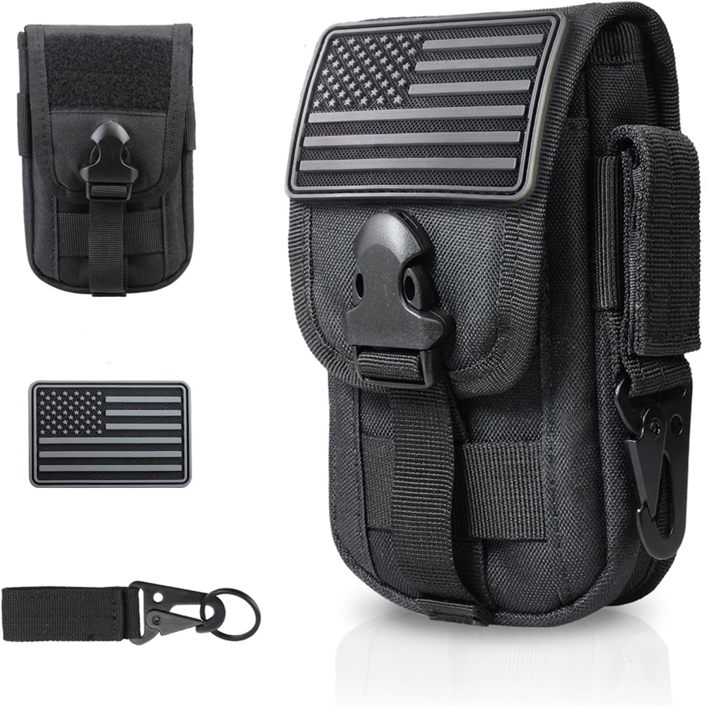 Edc Carry Card - Tactical Phone Pouch Molle,Smartphone Holster Bag