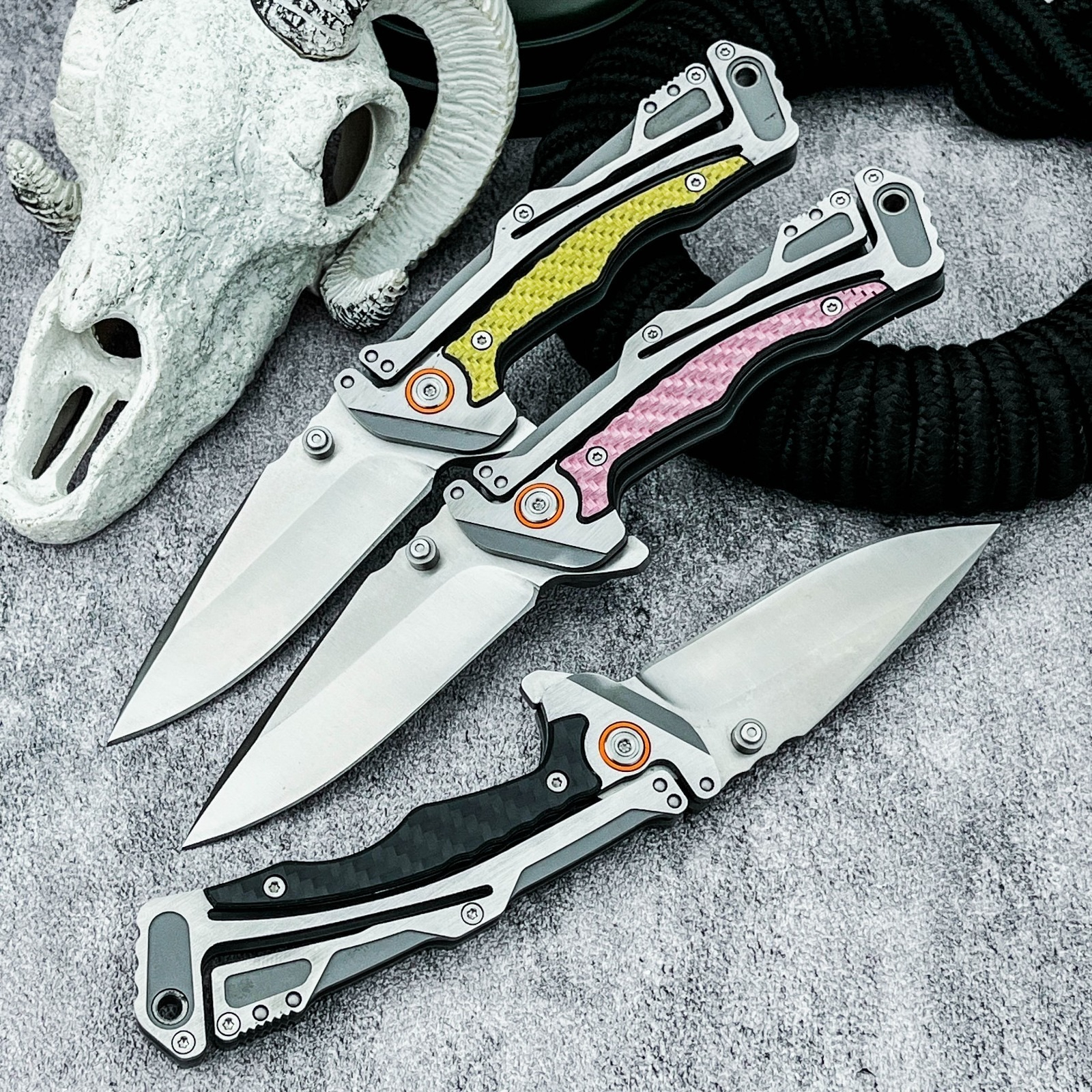 Edc Carry Pocket Knife - High Quality 5190CF Pocket Folding Knife