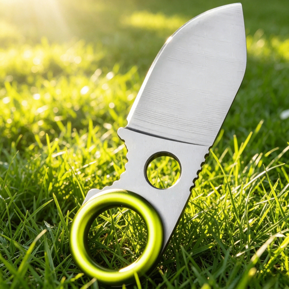 Mini Ring Fixed Blade Knife St - Edc Carry Fixed Blade ulasan dan harga