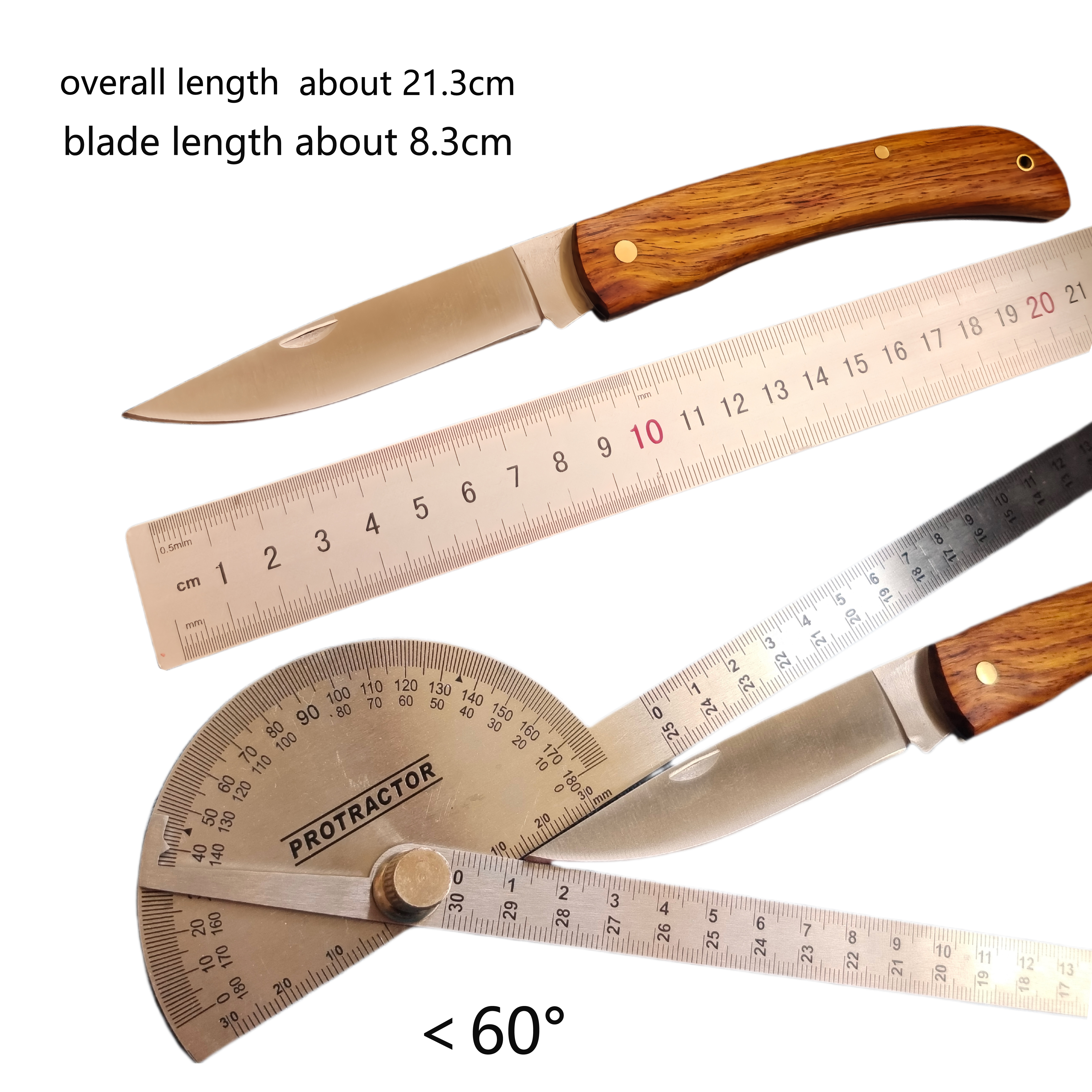 Rosewood Handle Pocket Knife S - Edc Carry Pocket Knife ulasan dan harga