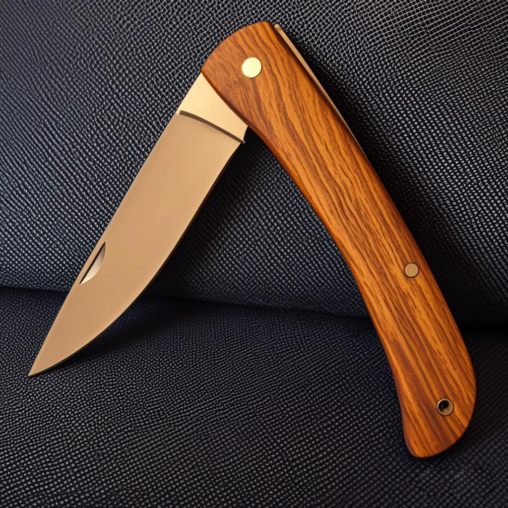 Rosewood Handle Pocket Knife S - Edc Carry Pocket Knife ulasan dan harga