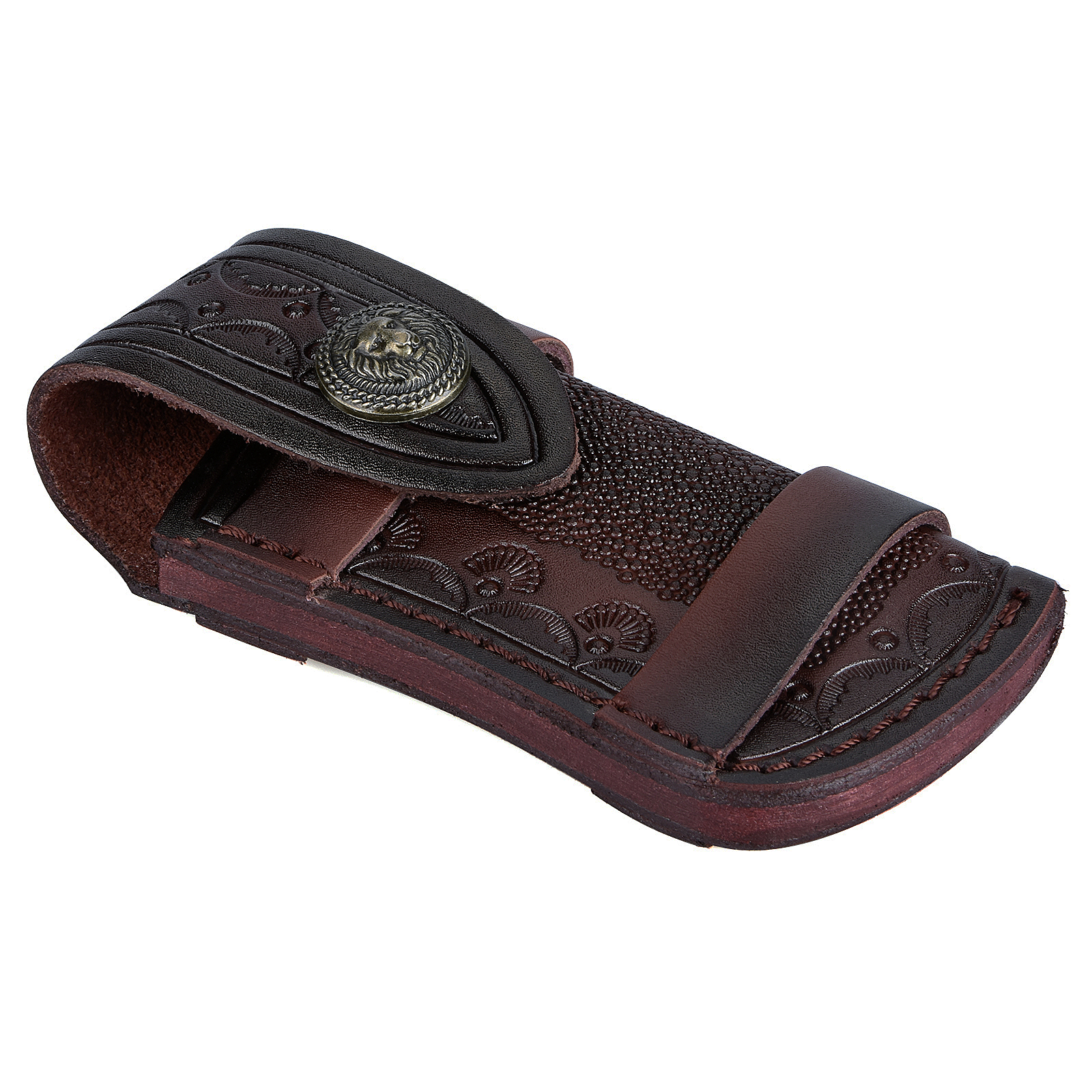 Folding Knife Holder Outdoor T - Leather Edc. Carry Pouch ulasan dan harga