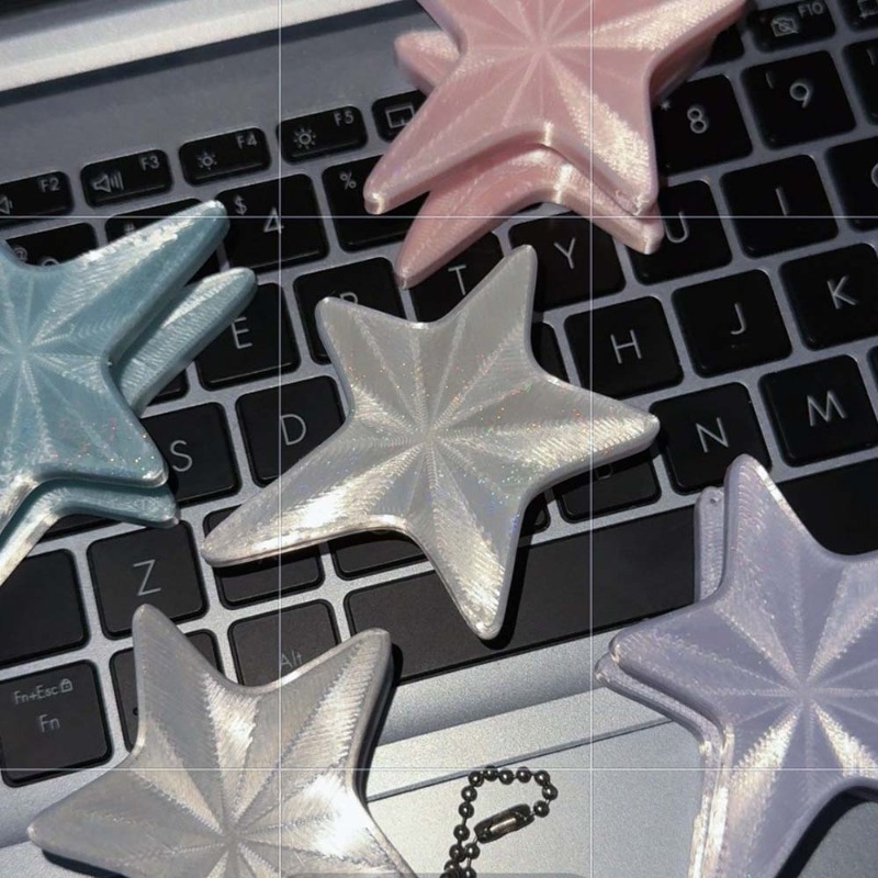 Y2K Star Shaped Cable Organize - Cable Winder Keychain ulasan dan harga