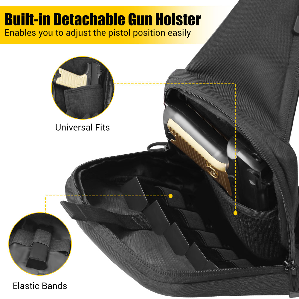 Tactical Pistol Gun Bag Concea - Edc Concealed Carry Holster ulasan dan harga
