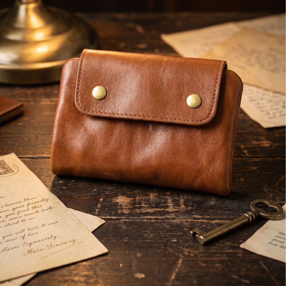 Vintage Full-Grain Leather Sna - Edc Carry Card ulasan dan harga