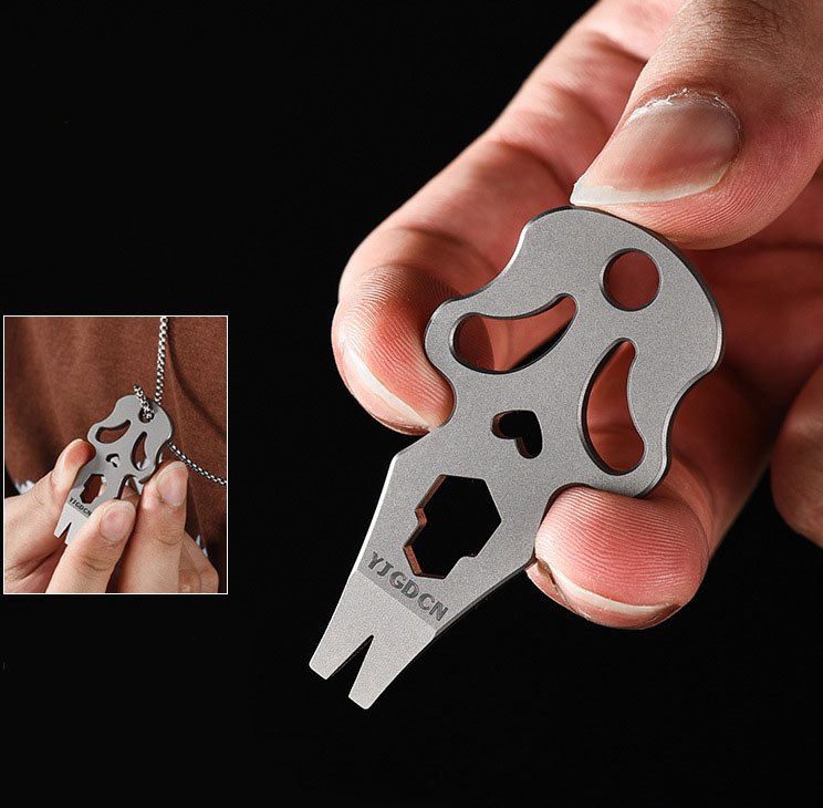 Multifunctional Hex Key Wrench - Titanium Pry Bar ulasan dan harga