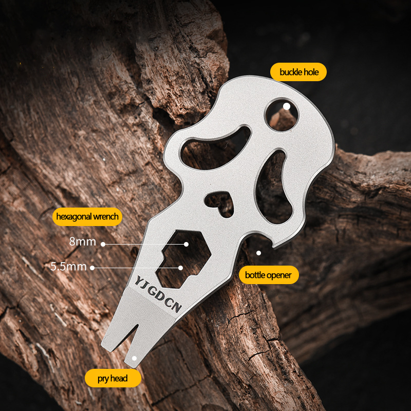 Multifunctional Hex Key Wrench - Titanium Pry Bar ulasan dan harga