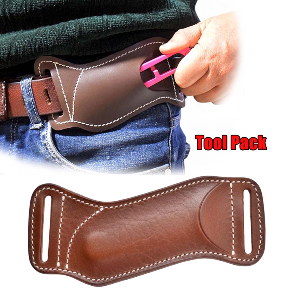 Waist Hanging EDC Knife Sheath - Leather Edc. Carry Pouch ulasan dan harga