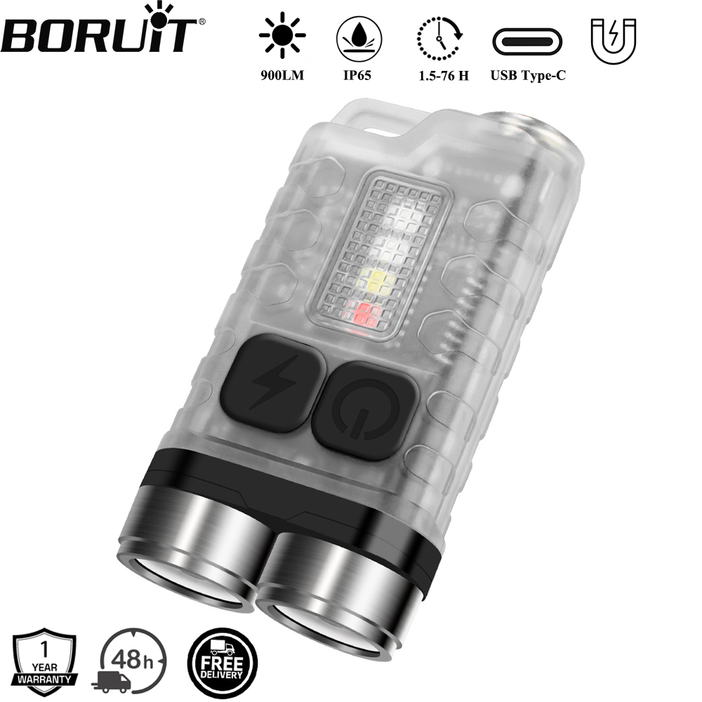 BORUiT V3 LED Keychain Portabl - Keychain Flashlight ulasan dan harga