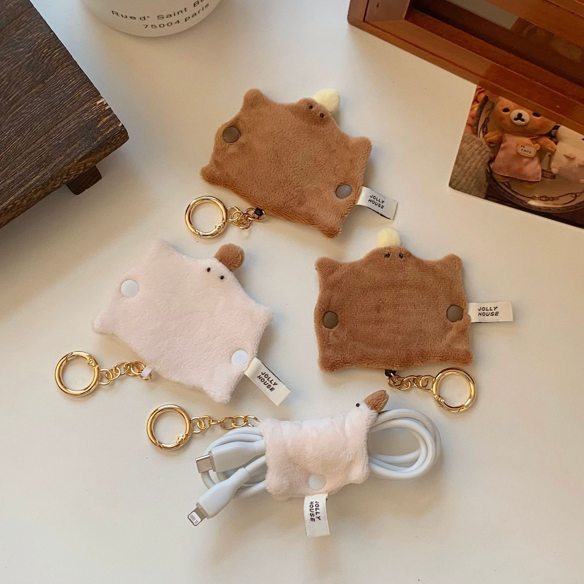 Kawaii Platypus Plush Cable Or - Cable Winder Keychain ulasan dan harga