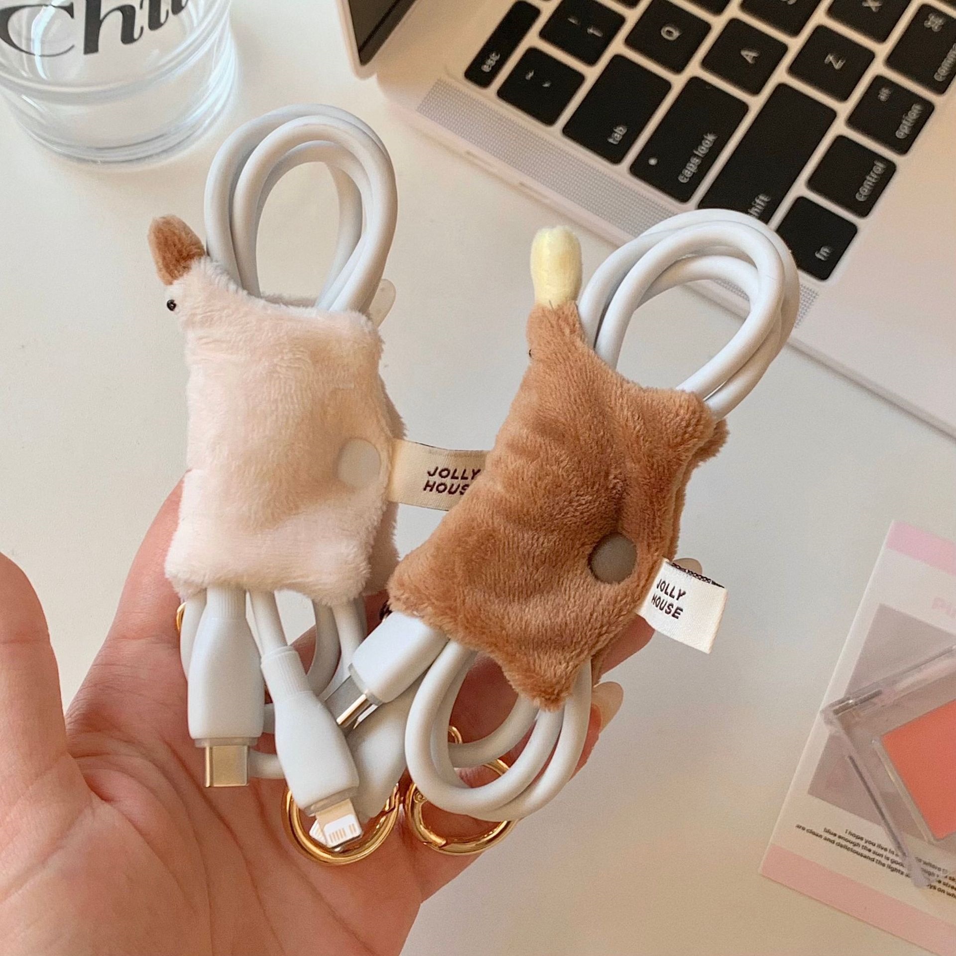 Kawaii Platypus Plush Cable Or - Cable Winder Keychain ulasan dan harga