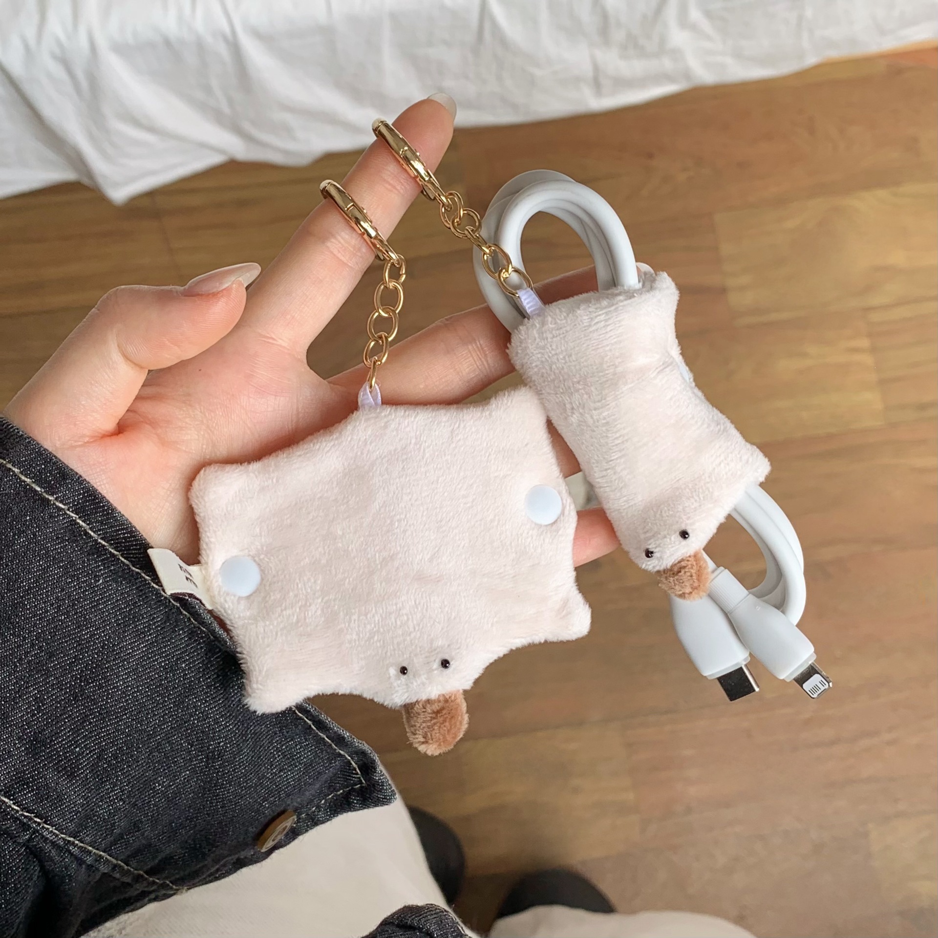 Kawaii Platypus Plush Cable Or - Cable Winder Keychain ulasan dan harga