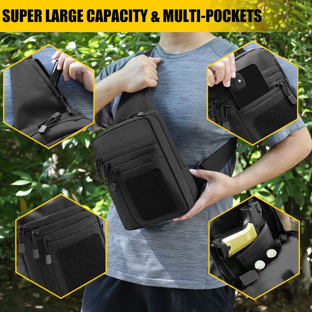 Tactical Pistol Gun Bag Concea - Edc Concealed Carry Holster ulasan dan harga