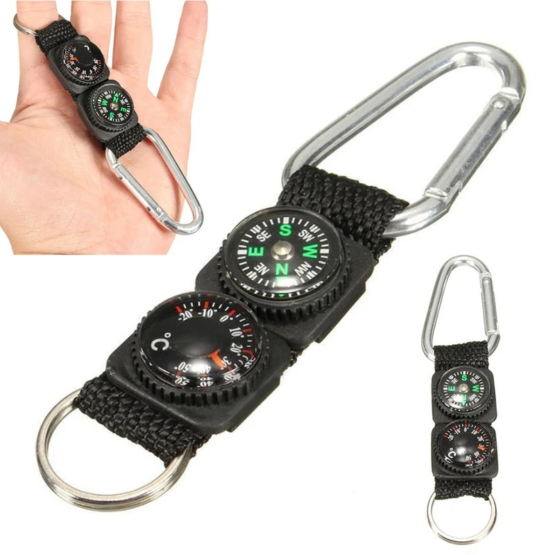 1pc Universal Multifunction 3  - Compass Keychain Mini ulasan dan harga