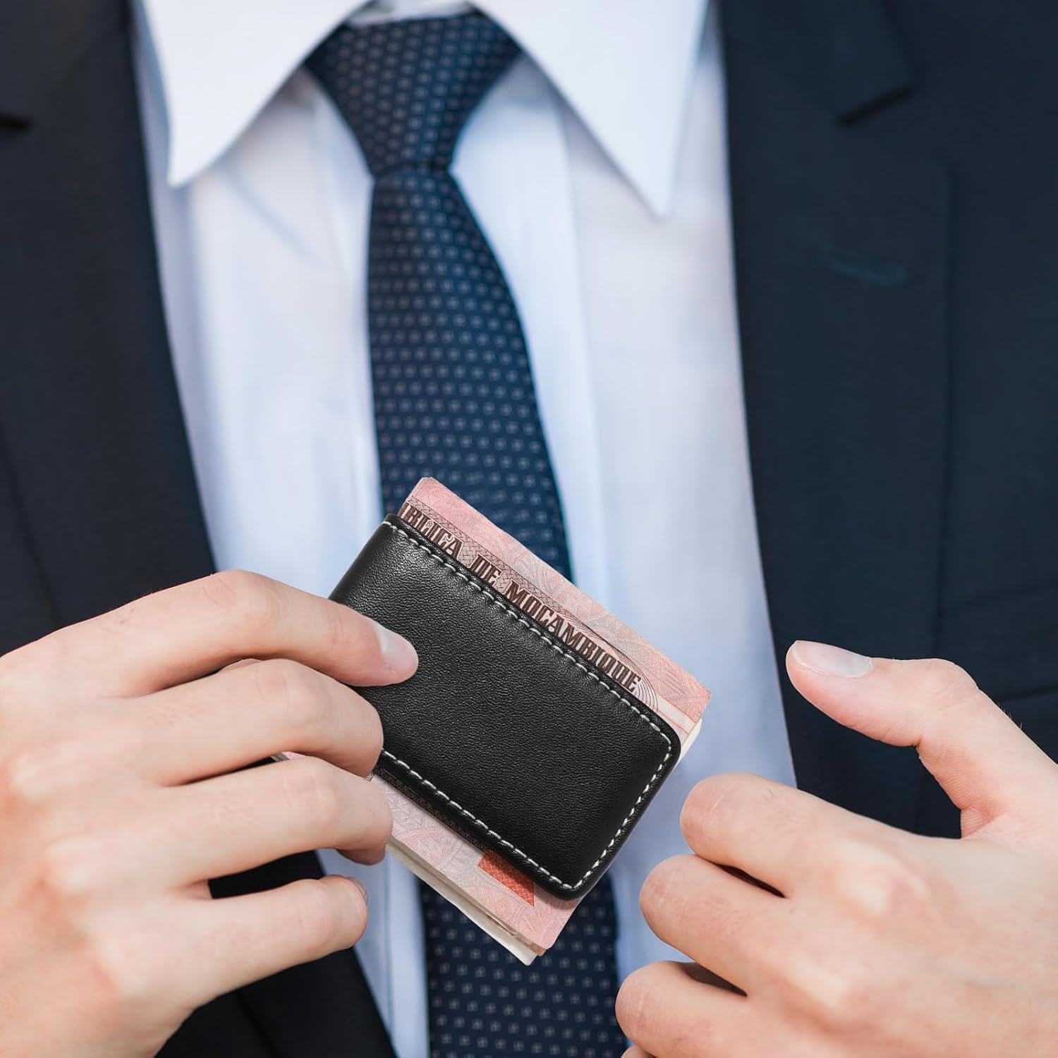Black Magnetic Money Clip Mini - Money Clip Magnetic ulasan dan harga