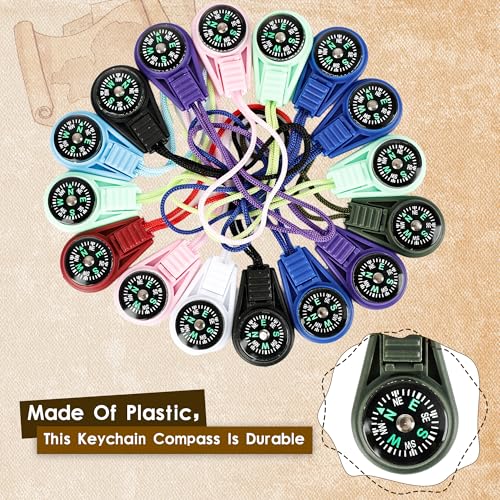 54pcs Mini Pocket Compass Keyc - Compass Keychain Mini ulasan dan harga