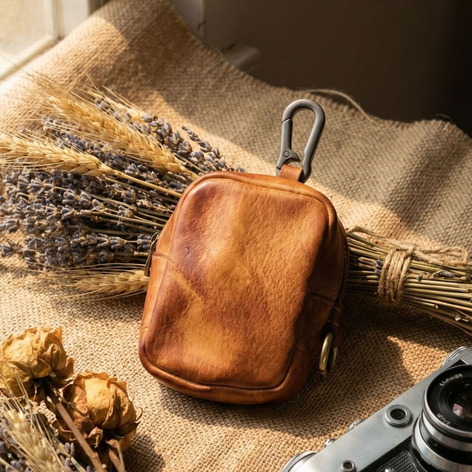 Rugged Vintage Leather Mini Cl - Leather Edc. Carry Pouch ulasan dan harga