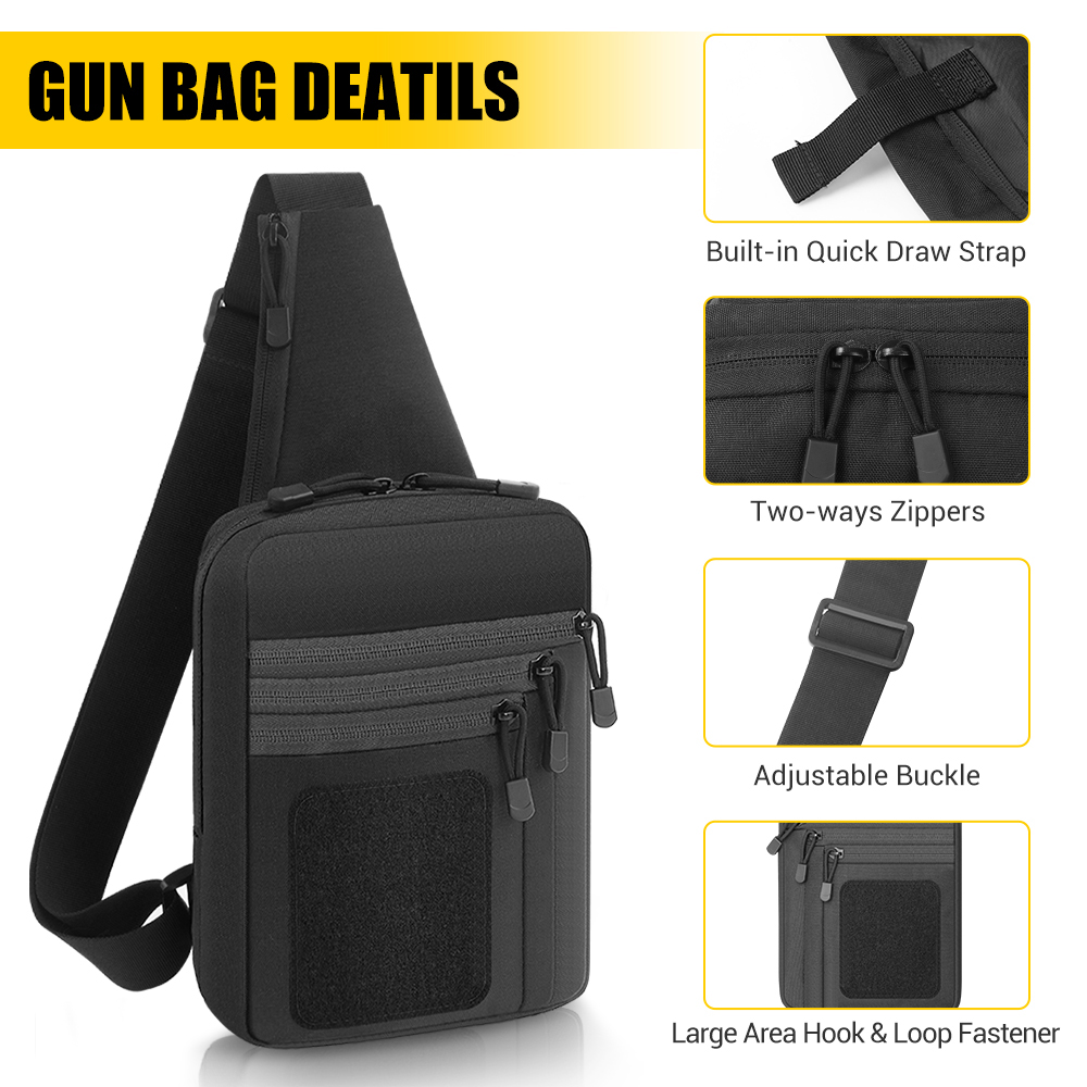 Tactical Pistol Gun Bag Concea - Edc Concealed Carry Holster ulasan dan harga