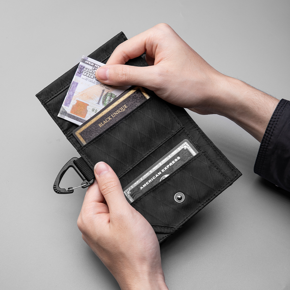 Trifold Wallet with Hook Keych - Edc Carry Card ulasan dan harga
