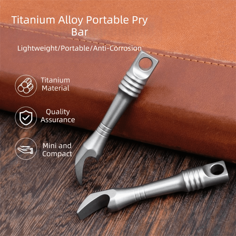 Titanium Alloy Mini Keychain M - Titanium Pry Bar ulasan dan harga