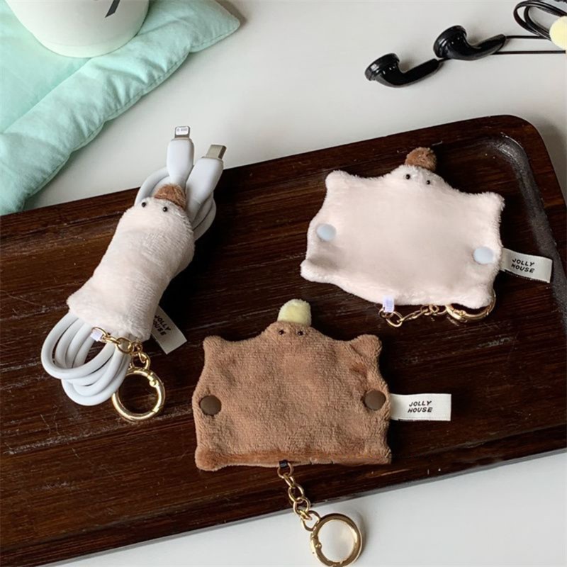 Plush Platypus Earphone Cord W - Cable Winder Keychain ulasan dan harga