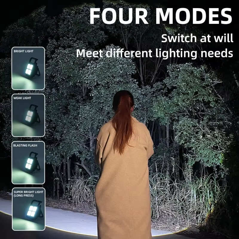 4 Lamp Beads Outdoor Strong Li - Keychain Flashlight ulasan dan harga