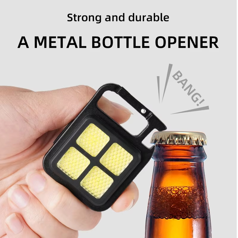 4 Lamp Beads Outdoor Strong Li - Keychain Flashlight ulasan dan harga