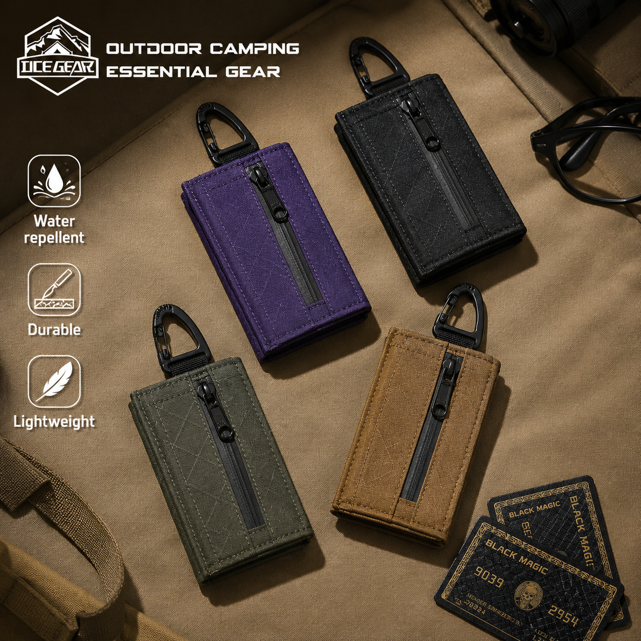 Lightweight Trifold Wallet wit - Edc Carry Card ulasan dan harga