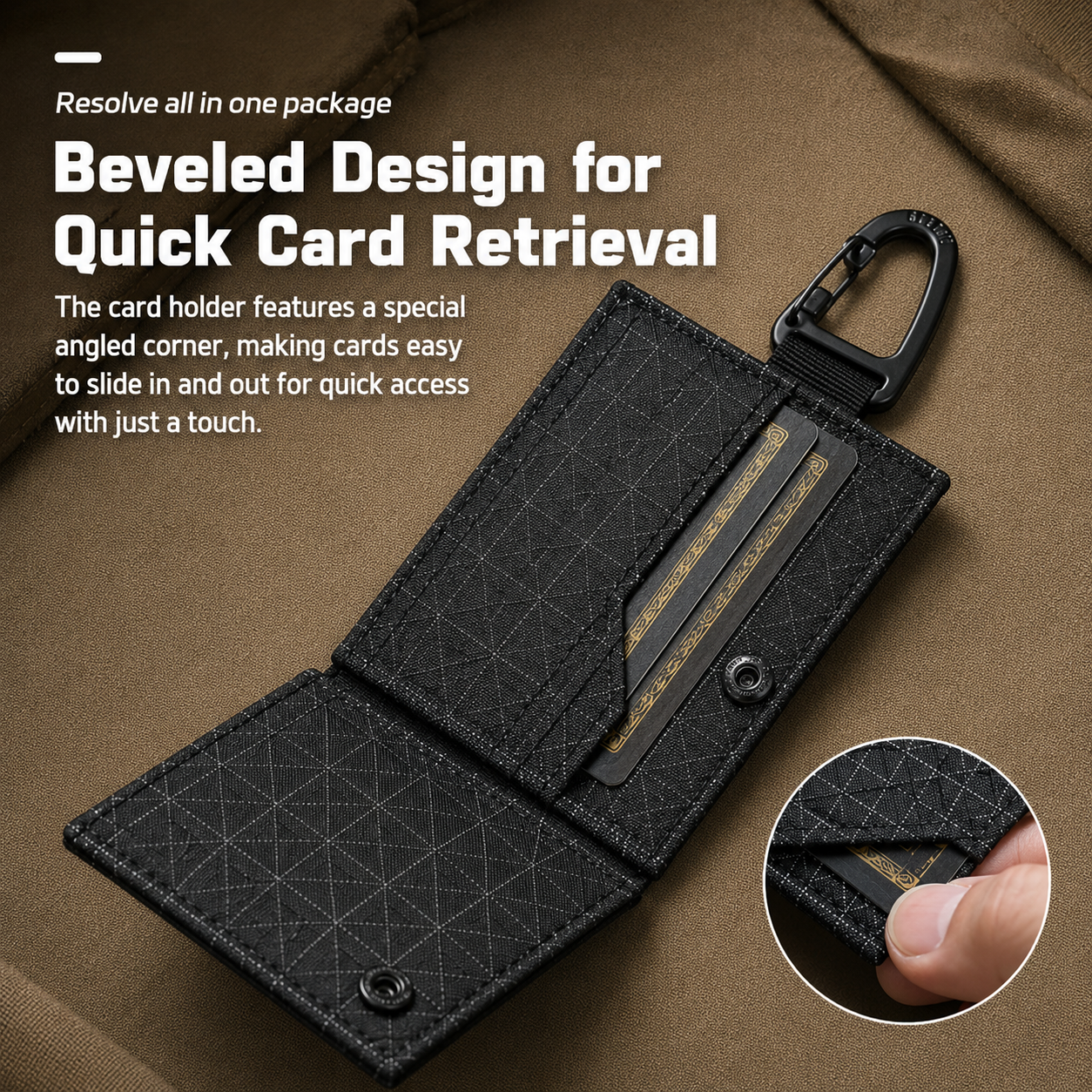 Lightweight Trifold Wallet wit - Edc Carry Card ulasan dan harga
