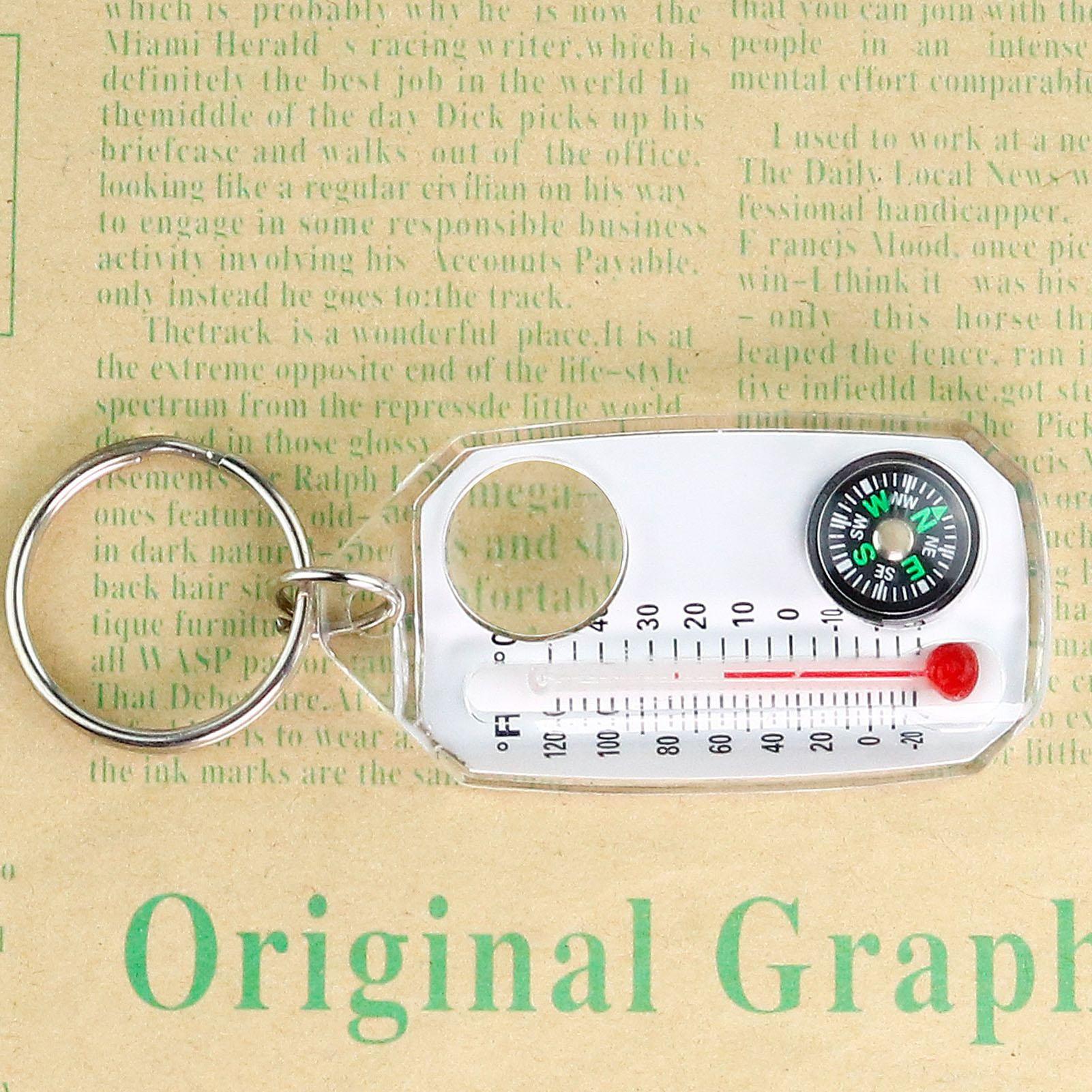 3in 1Pocket Survival Compass M - Compass Keychain Mini ulasan dan harga