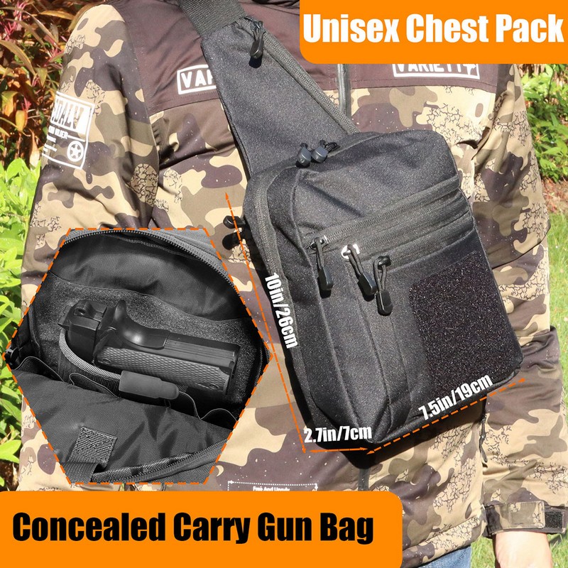 New Tactical Chest Bag Pistol  - Edc Concealed Carry Holster ulasan dan harga