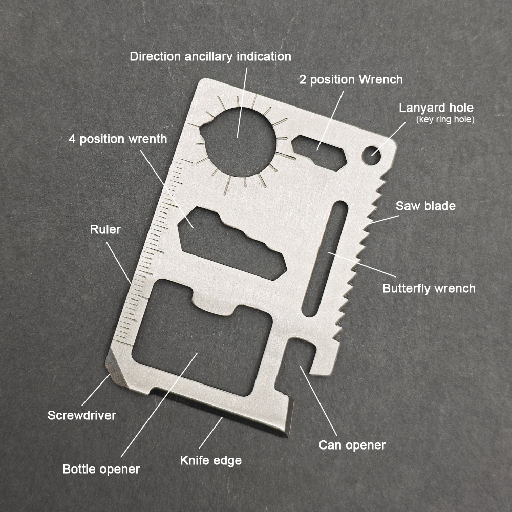 Stainless Steel EDC Pocket Too - Multitool Credit Card ulasan dan harga