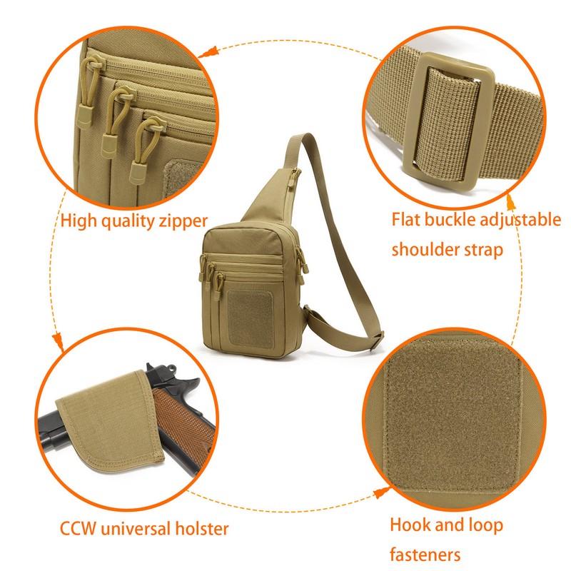 EDC 1000D Tactical Chest Bag P - Edc Concealed Carry Holster ulasan dan harga