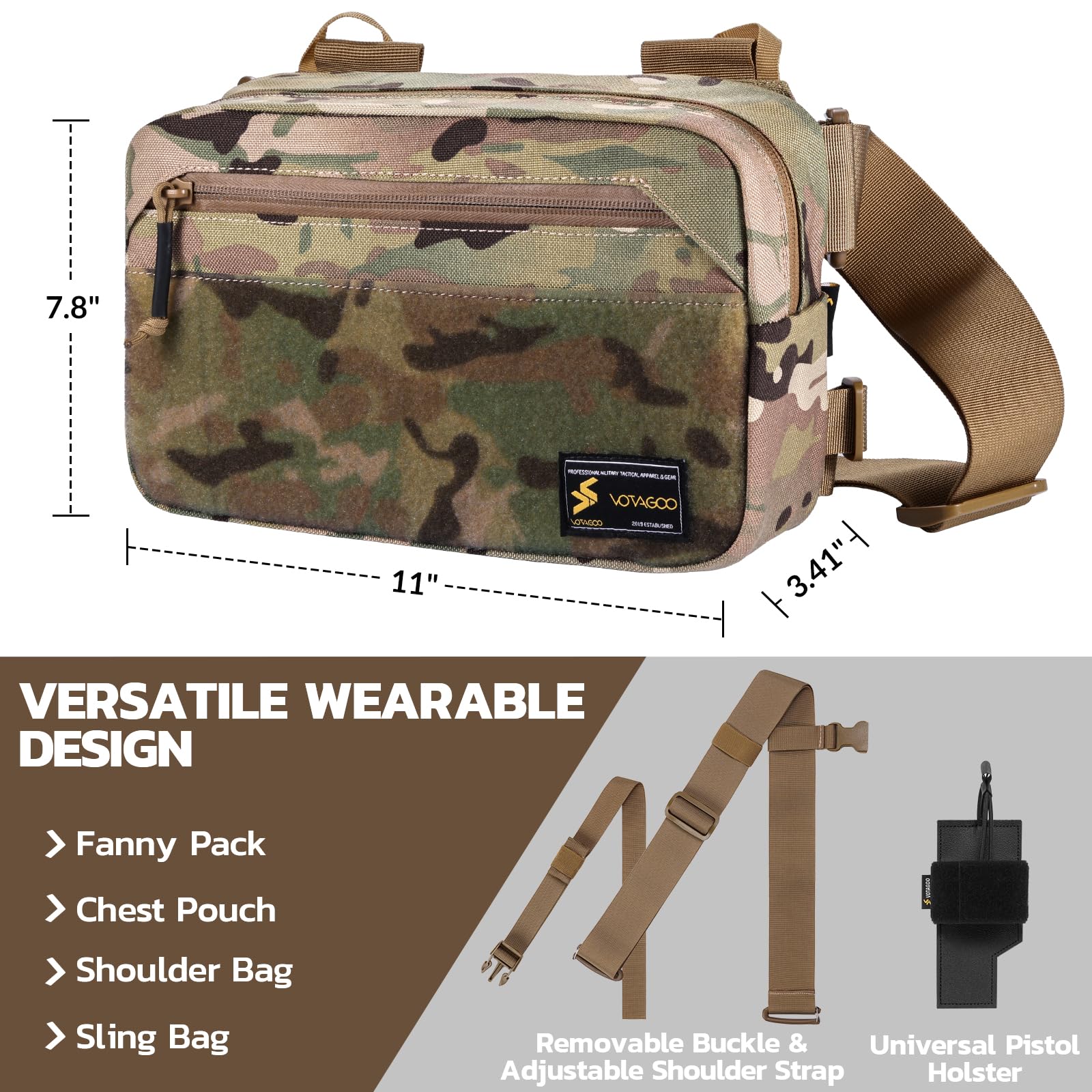 Tactical Fanny Pack, Concealed - Edc Carry Fanny Pack ulasan dan harga