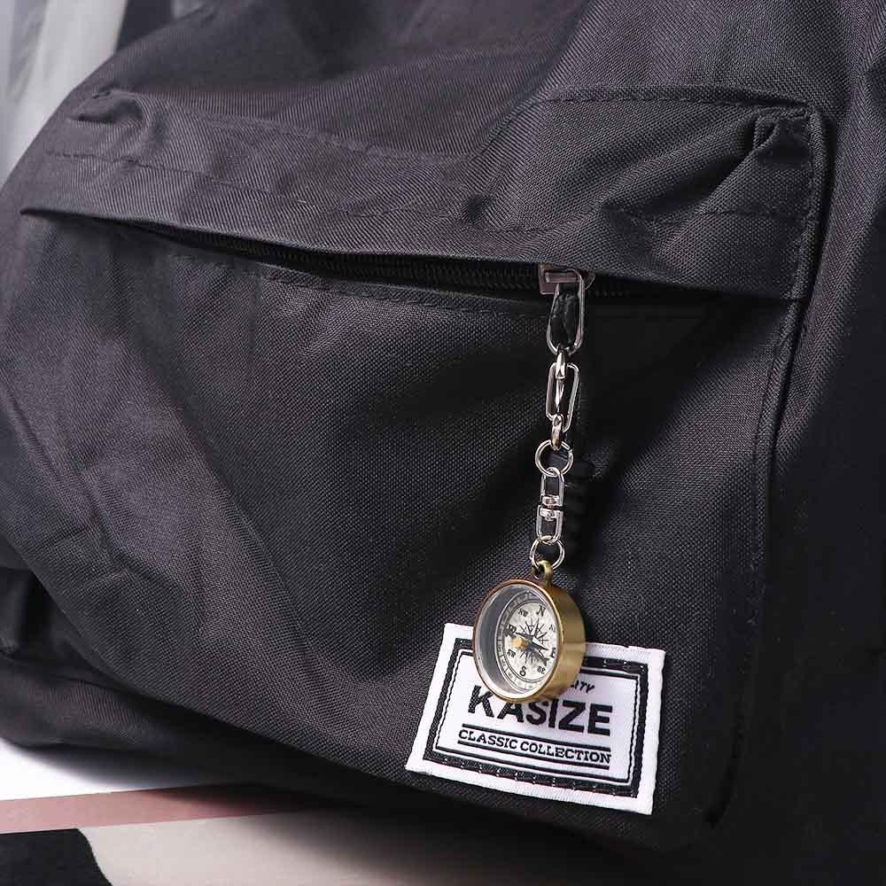 1 PCS Keychain Zinc Alloy Vint - Compass Keychain Mini ulasan dan harga
