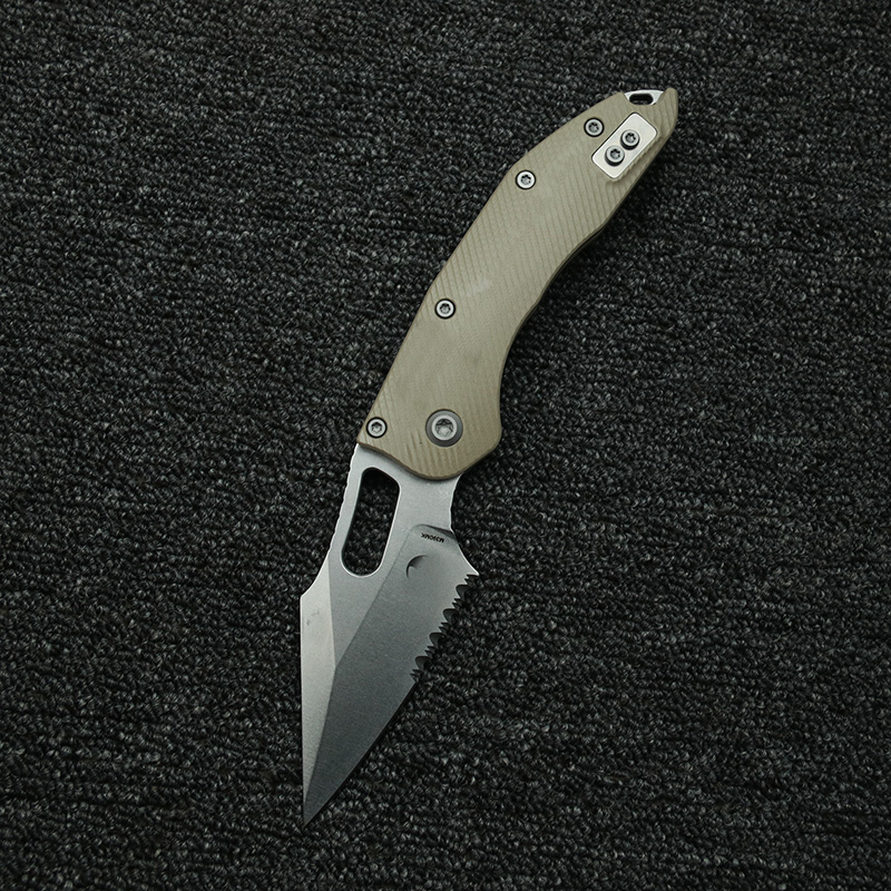 LEMIFSHE  Manual Stitch Textur - Edc Carry Pocket Knife ulasan dan harga