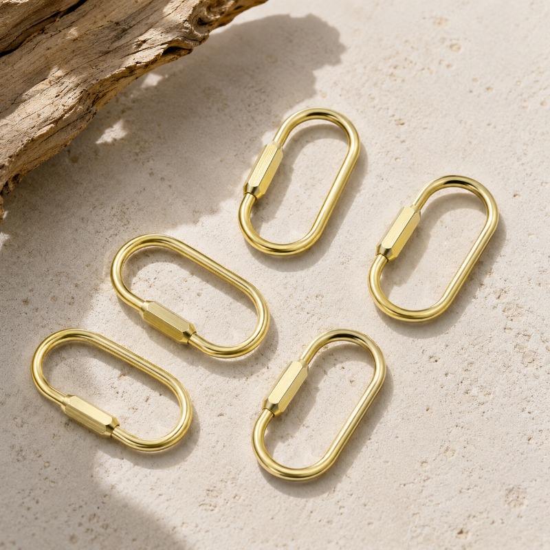 Pure Copper D-Ring Screw Key R - Edc Car Carry ulasan dan harga