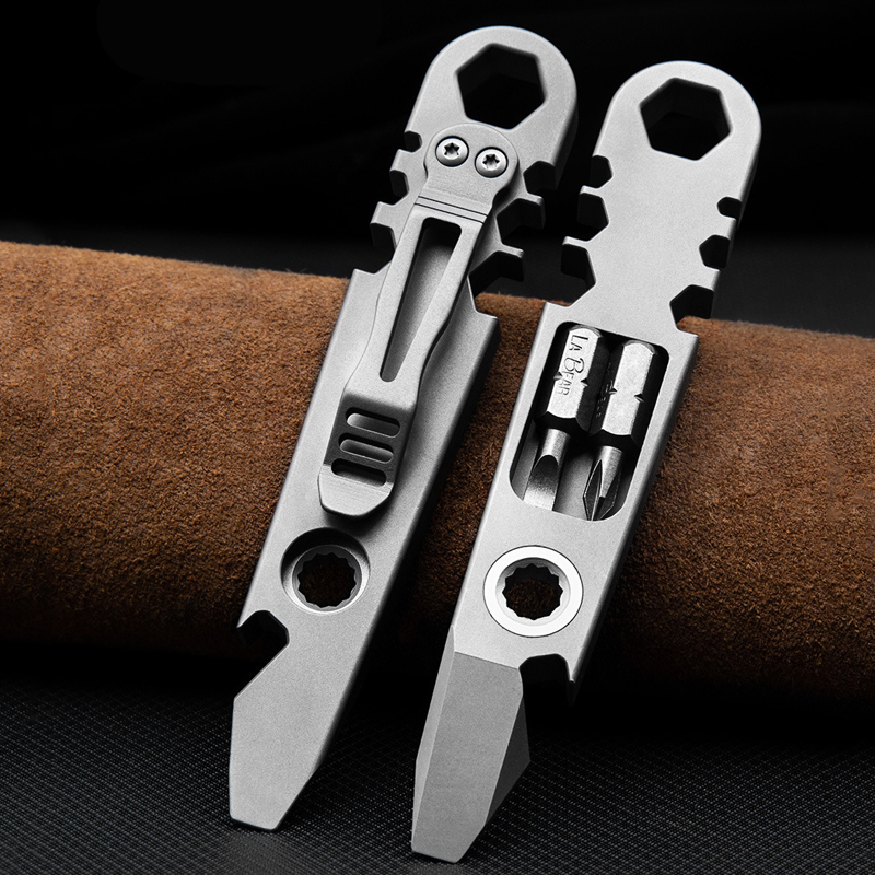 Outdoor Portable EDC Multifunc - Titanium Pry Bar ulasan dan harga