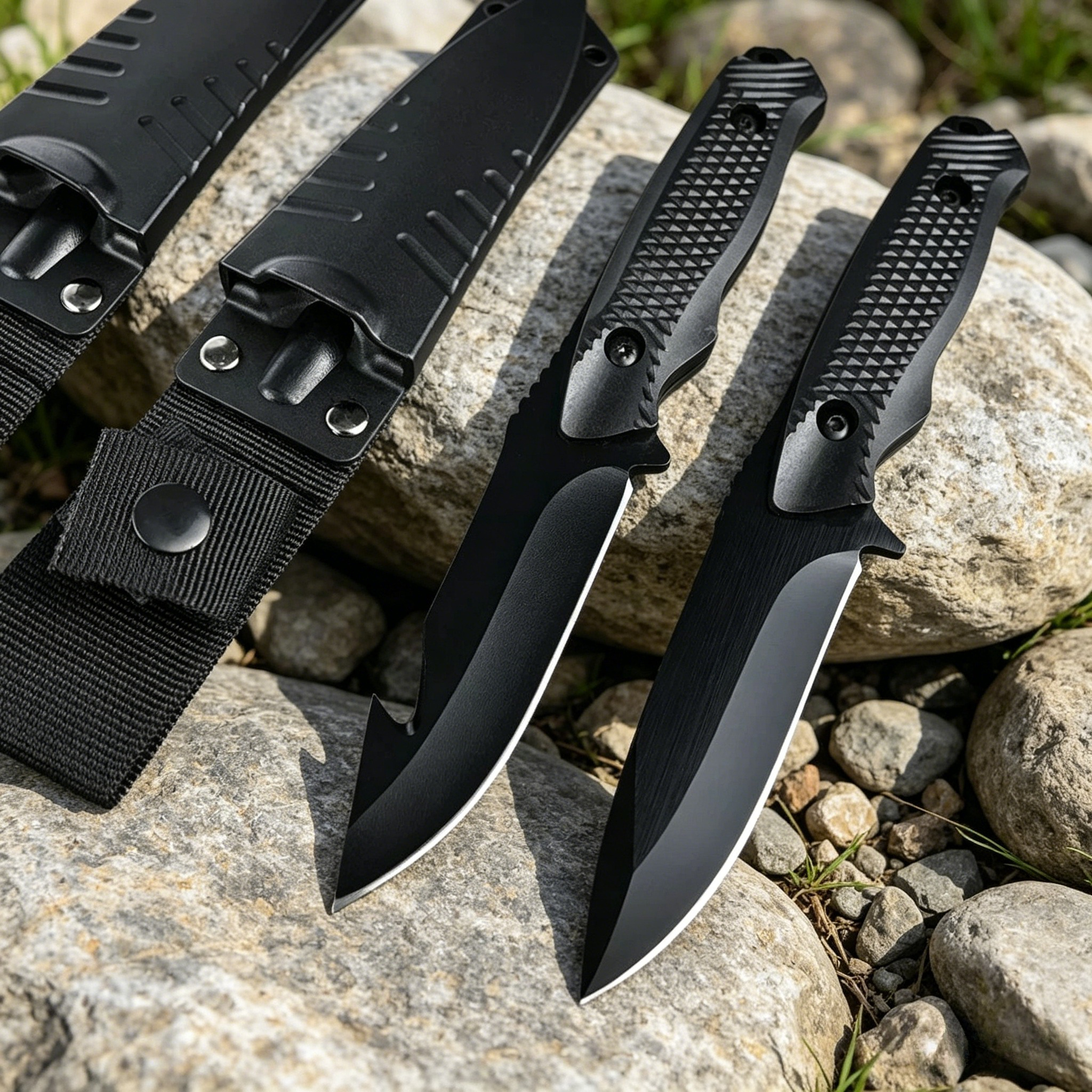 Outdoor Jungle Hunting Knife 5 - Edc Carry Fixed Blade ulasan dan harga