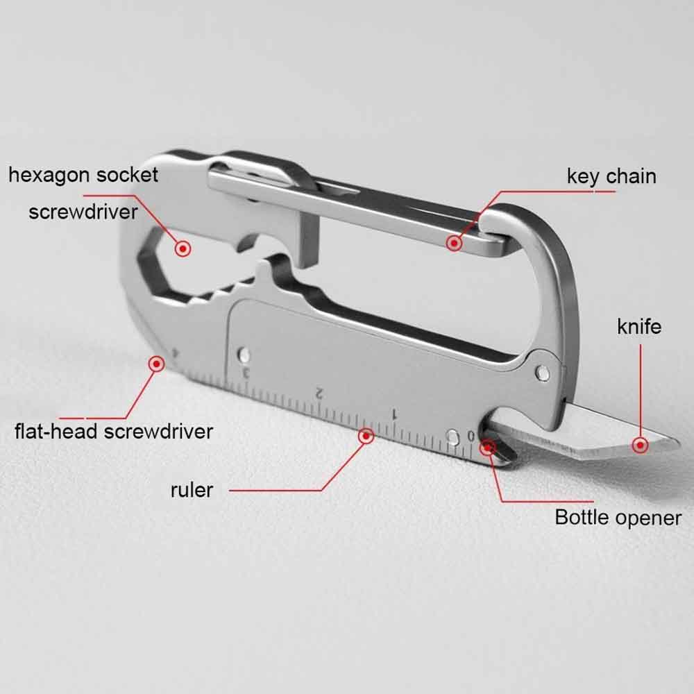 Stainless Steel Key Chain Knif - Multitool Credit Card ulasan dan harga
