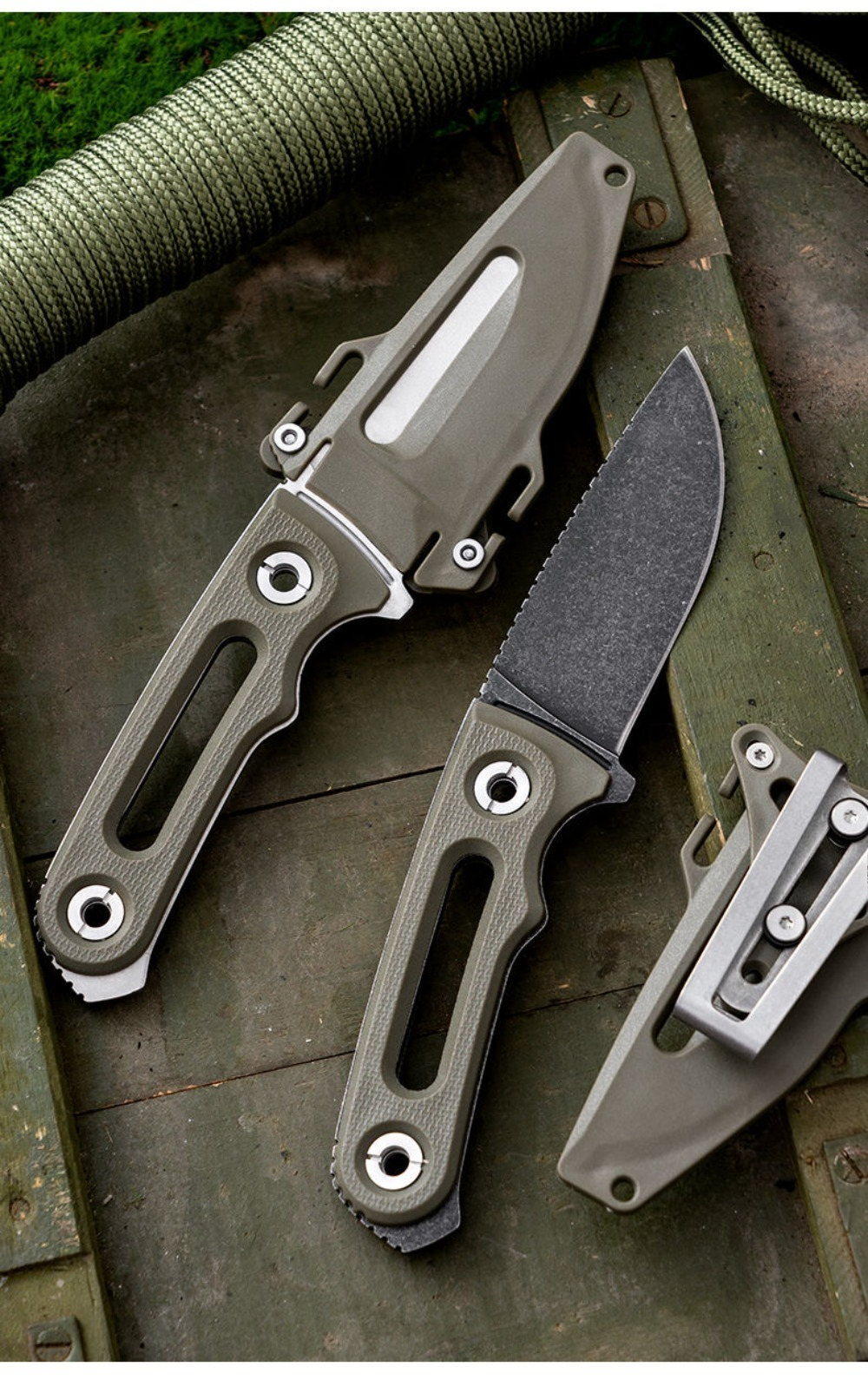 FX Portable Fixed Blade Knife  - Edc Carry Fixed Blade ulasan dan harga