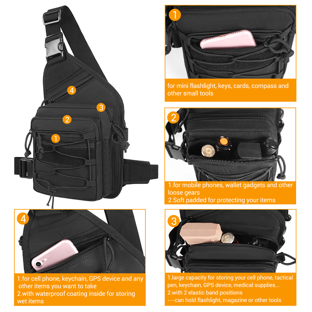 Tactical Gun Bag EDC Shoulder  - Edc Concealed Carry Holster ulasan dan harga