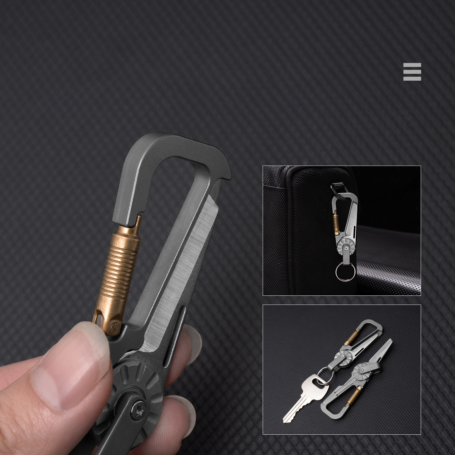Titanium Alloy EDC Keychain Wi - Edc Car Carry ulasan dan harga
