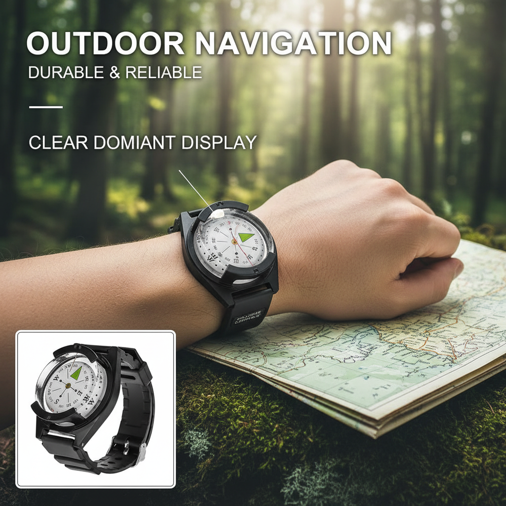 Portable Waterproof High Preci - Compass Keychain Mini ulasan dan harga
