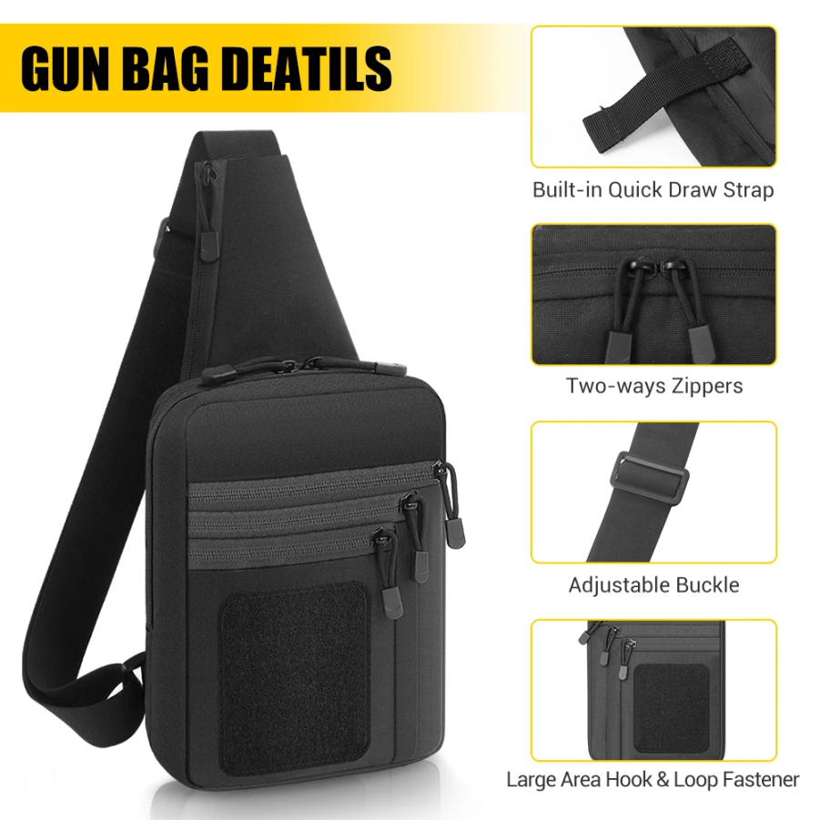 CAOX Tactical Pistol Gun Bag C - Edc Concealed Carry ulasan dan harga