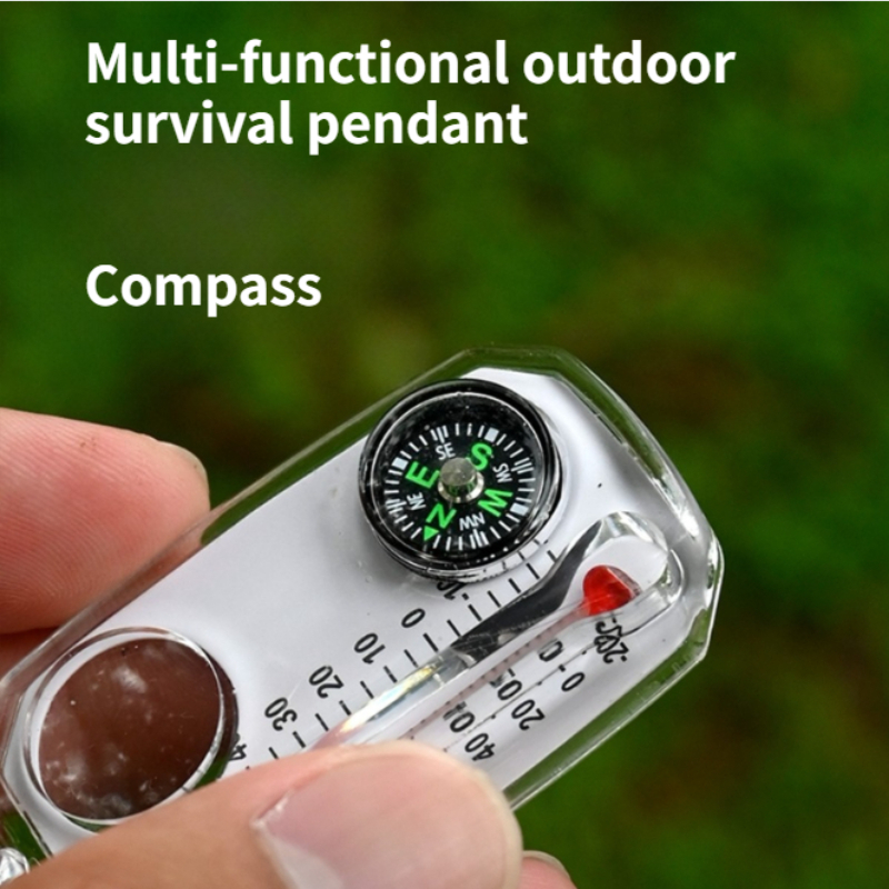 Mini Outdoor Survival Keychain - Compass Keychain Mini ulasan dan harga