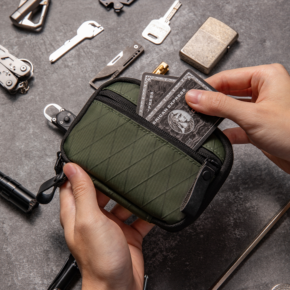 Small EDC Wallet Pouch EDC Poc - Edc Carry Card ulasan dan harga