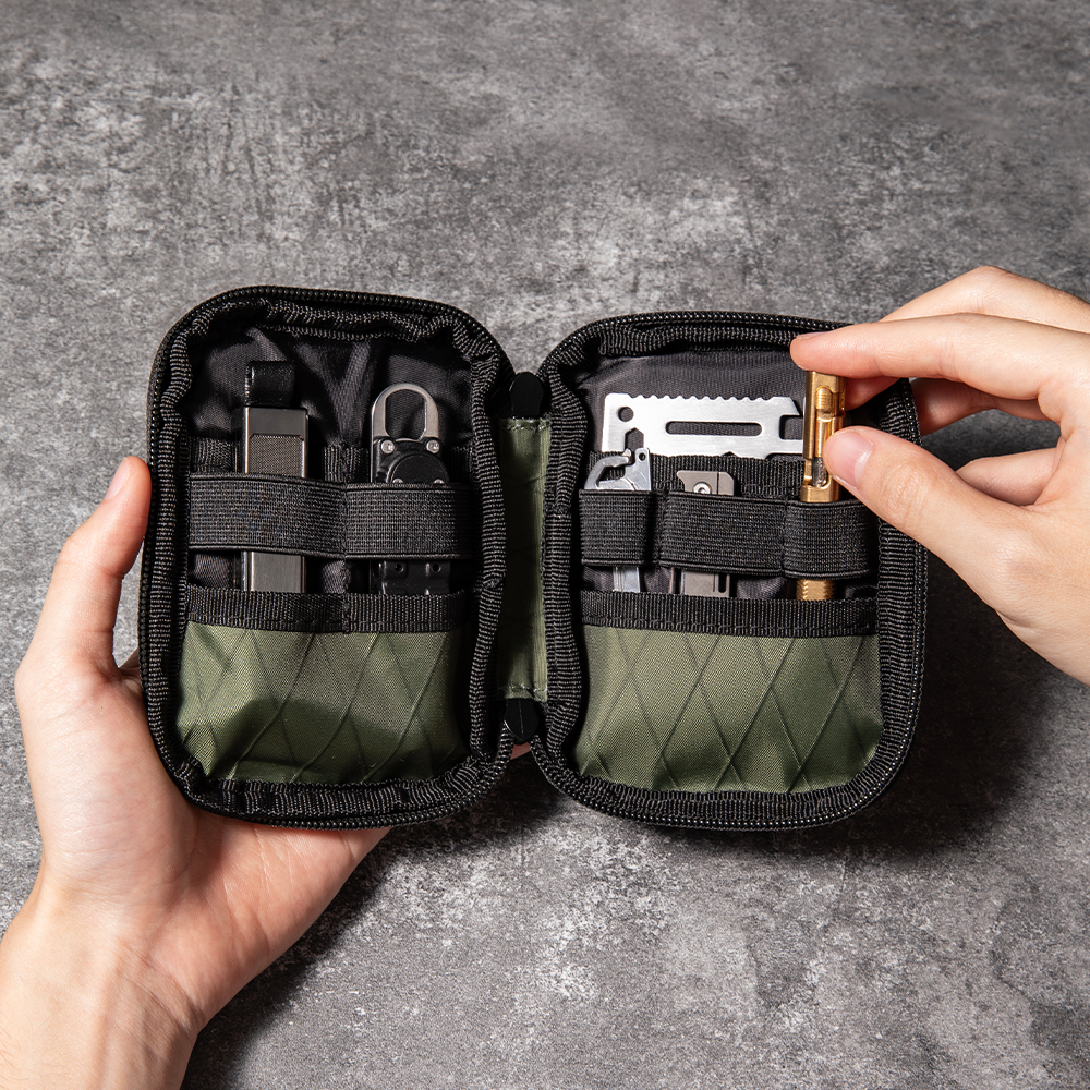 Small EDC Wallet Pouch EDC Poc - Edc Carry Card ulasan dan harga